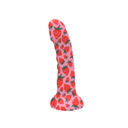 JUCI 7-Inch Dong by Maia - Strawberry Print Silicone Suction Cup Dong