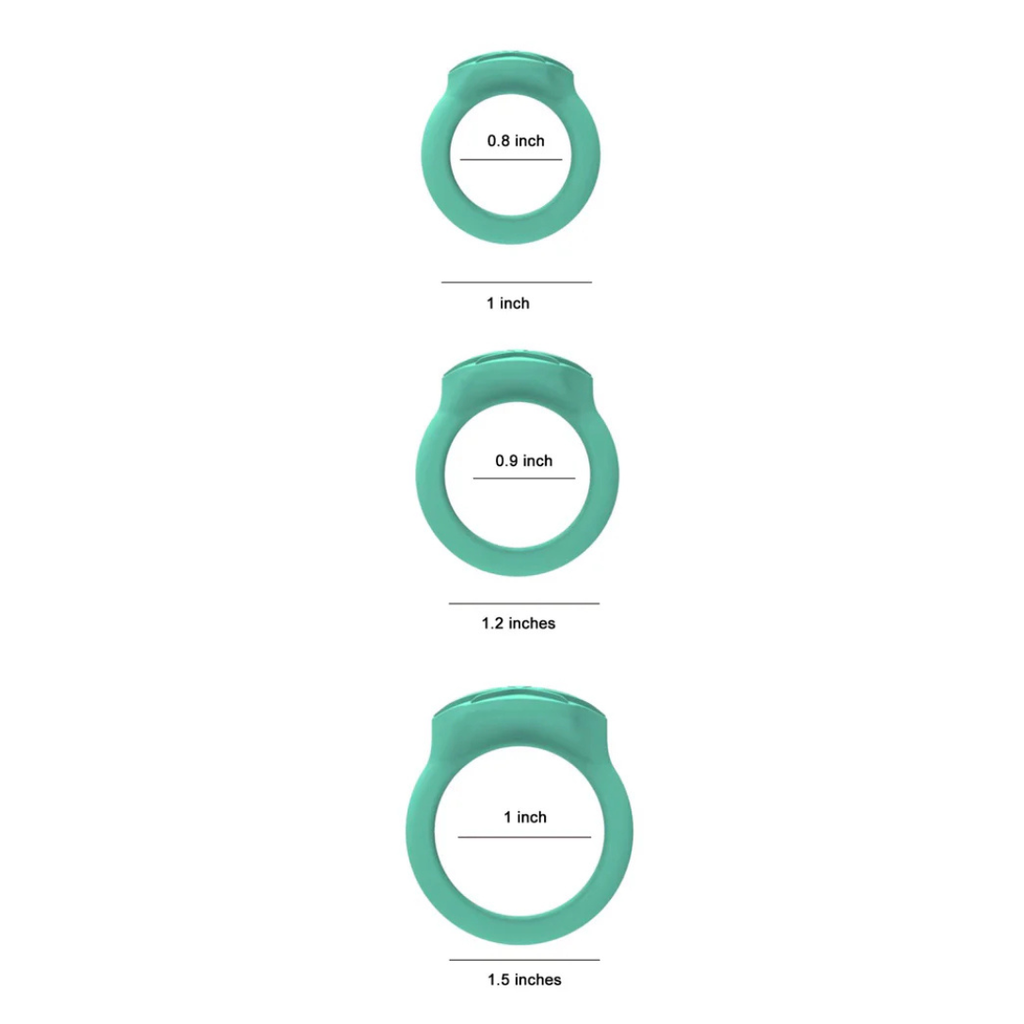 Hazey Cock Ring set by Maia - Hemp Leaf 3 Piece Silicone Cock Ring