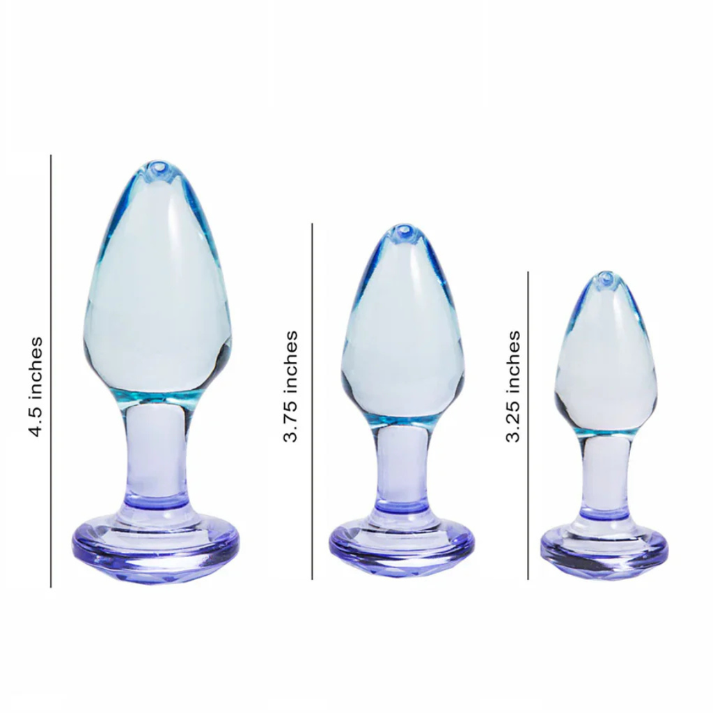 Butties Butt Plug by Maia - 3 Piece Acrylic Anal Plug Set