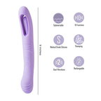 Harper Tongue Flicker by Maia - Rechargeable 10-Function Dual Motor Thumping Vibe
