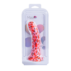 JUCI 7-Inch Dong by Maia - Strawberry Print Silicone Suction Cup Dong