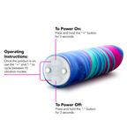 Limited Addiction Bullet Vibrator By Blush® - Psyche Power Vibe Rainbow Vibrator with Powerful RumboTech™ Technology