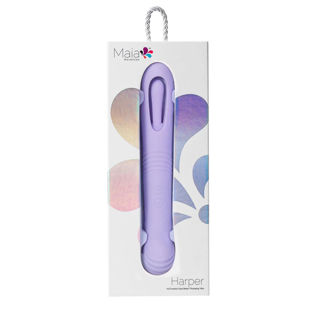 Harper Tongue Flicker by Maia - Rechargeable 10-Function Dual Motor Thumping Vibe