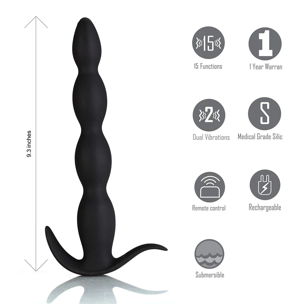 Mason Butt Plug by Maia - 15-Function USB Rechargeable Remote Control Silicone Butt Plug