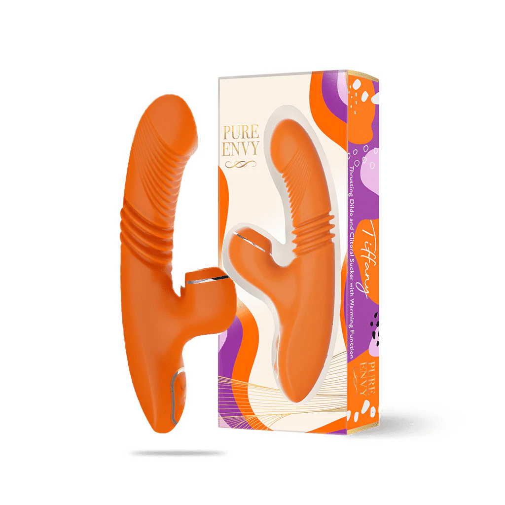 Tiffany Suction Vibrator Pro by Pure Envy - 7 Thrusting Action Rabbit Vibrator
