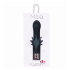 Kusha Dual Motor Rabbit Vibrator by Maia – 10 Function Rechargeable (Hemp Leaf Design)