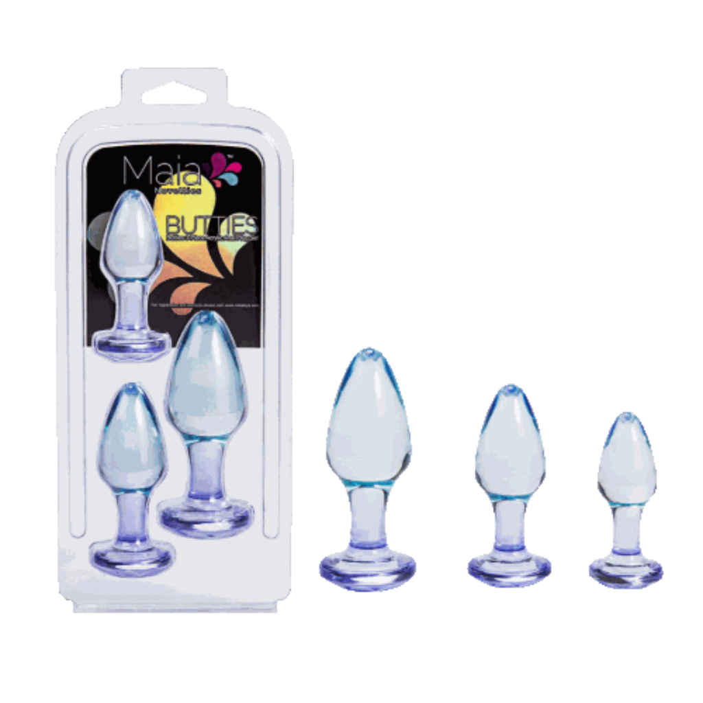 Butties Butt Plug by Maia - 3 Piece Acrylic Anal Plug Set