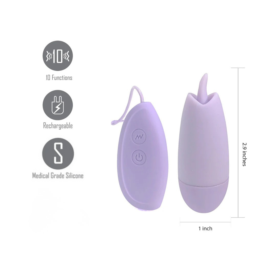 Ellie Bullet Vibrator by Maia - 10-Function USB Rechargeable Wired Bullet Vibrator