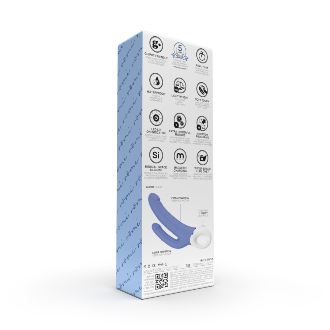 Nobü Essentials – Römi Dual Silicone Vibe – Blue