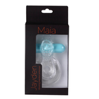 Jayden Cock Ring & Vibrator by Maia -  USB Rechargeable Vibrating Erection Enhancer Ring Clear