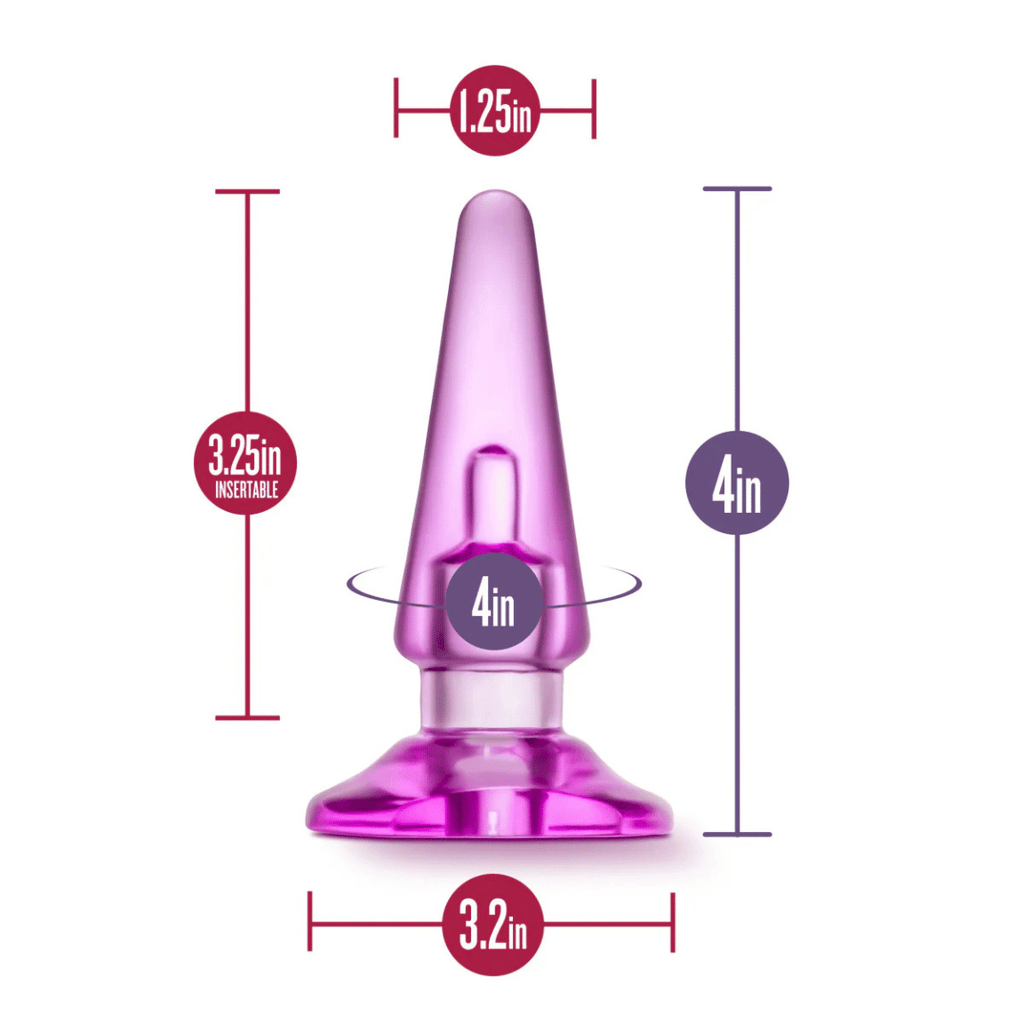 B Yours Anal Plug By Blush® - Basic Pink 4-Inch Anal Plug