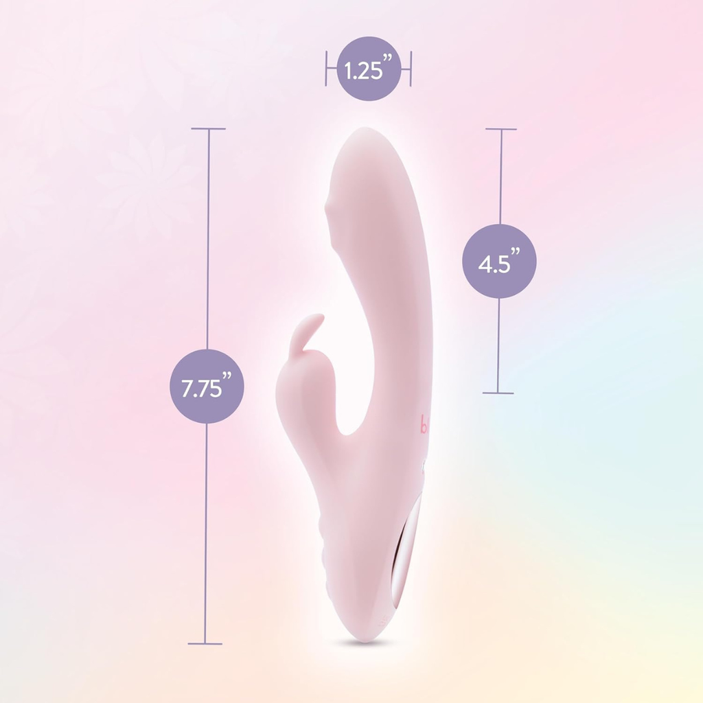 Play With Me By Blush® - Fairy Flutter - 7.75 Inch G Spot Clitoral Rabbit - 10 Dual Vibrations - 360° Massaging - Silicone - Pinkr