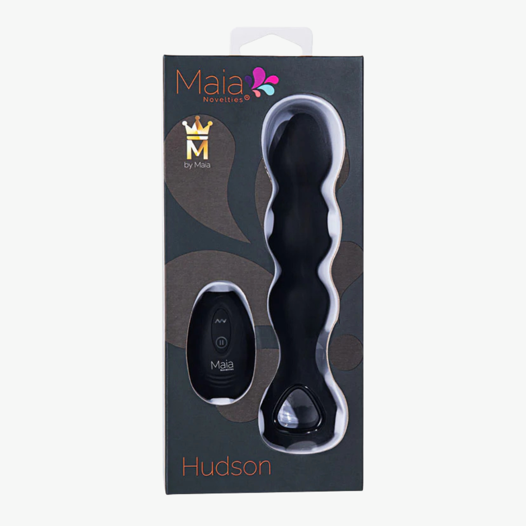 Hudson Anal Vibrator by Maia - 7.5” Beaded Silicone 10-Function Remote Control Anal Beads