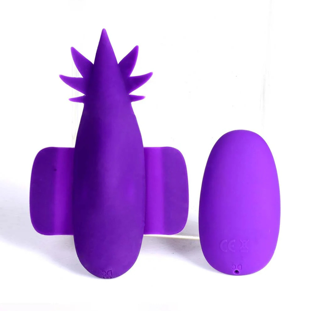 Sativa by Maia - 10-Function Remote Control Panty Vibrator Purple 420 Series