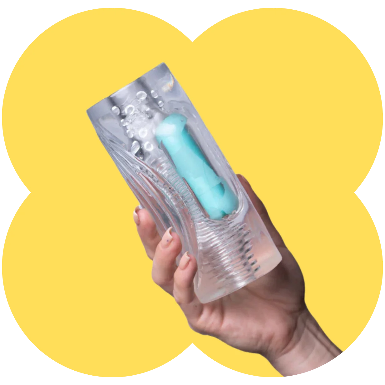 Maia Aster male masturbator with realistic textured sleeve