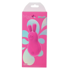 Pink boxed product packaging featuring a bunny-shaped vibrator illustration on the front, with Maia Innovations and VibeLife branding visible on a white background.