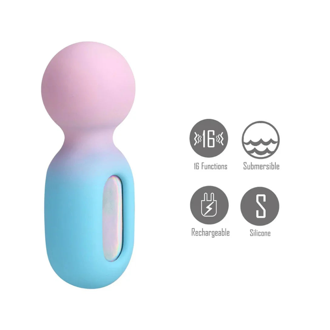 Maia Jazzy wand vibrator with ergonomic body-safe design
