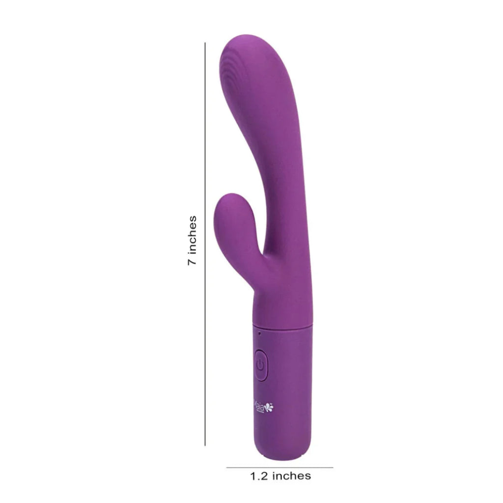 Maia Rayla rabbit vibrator with ergonomic dual-stimulation body-safe design