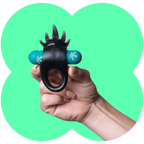 Maia Ziggy cock ring with removable bullet vibrator and body-safe design