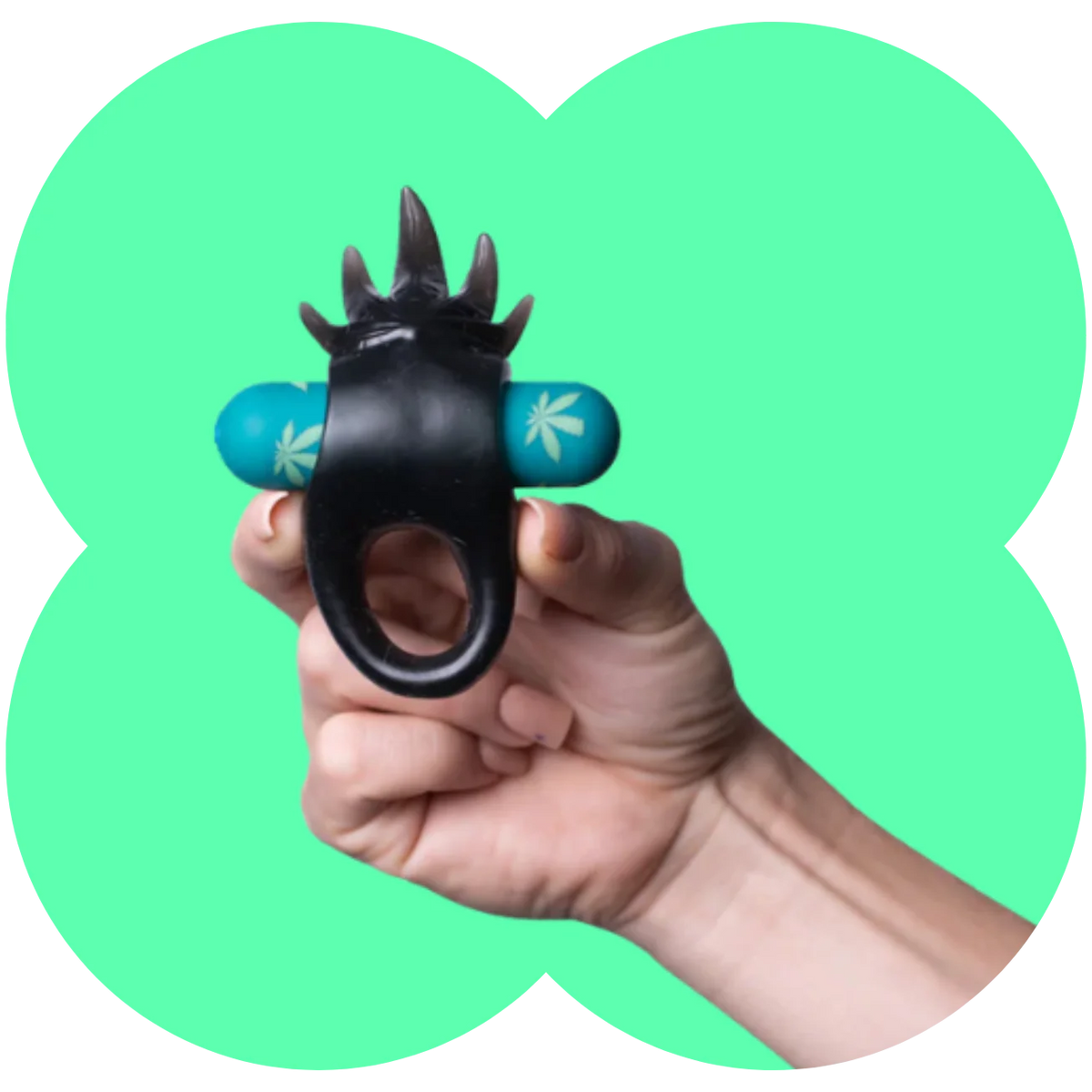 Maia Ziggy cock ring with removable bullet vibrator and body-safe design