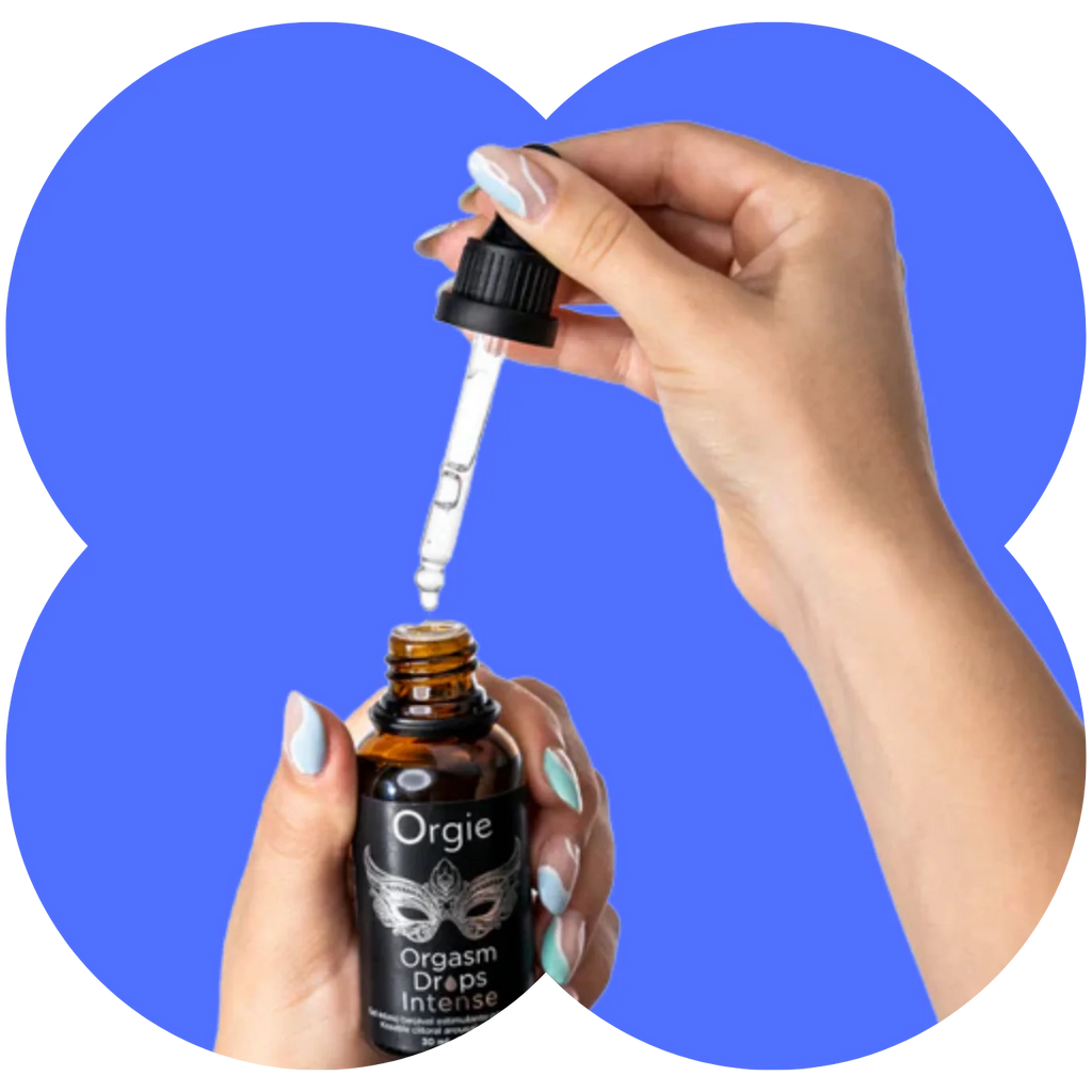 Orgie Orgasm Drops Intense sensitivity-enhancing intimate gel with dropper bottle