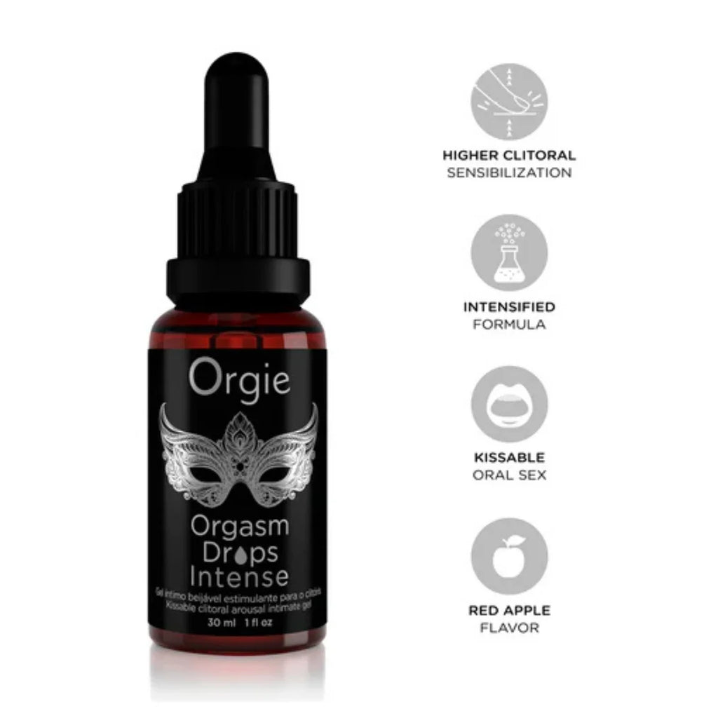 Orgie Orgasm DropsIntense external intimate arousal gel in a portable bottle