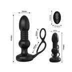 Thrusting Prostate Massager & Anal Vibrator – Wearable Dual Ring P-Spot Stimulator by Pure Envy
