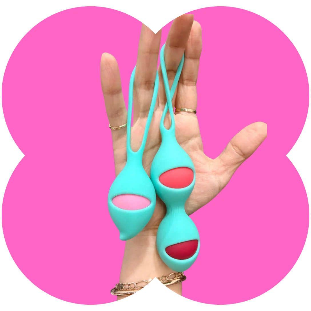 Stella Kegel and Pleasure Balls pelvic floor exercisers with smooth body-safe design