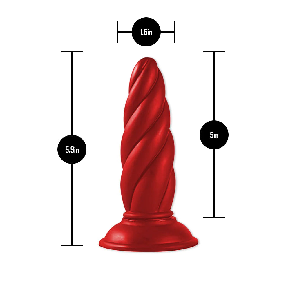 Super Swirl – Textured Silicone Anal Plug By Pure Envy