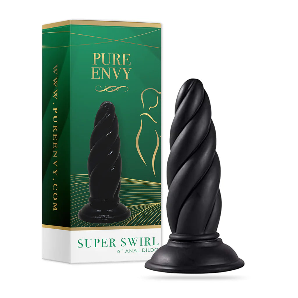Super Swirl – Textured Silicone Anal Plug By Pure Envy