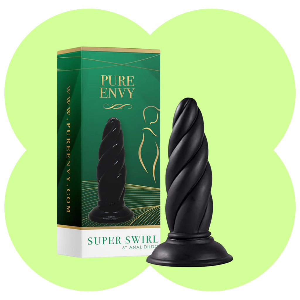 Super Swirl – Textured Silicone Anal Plug By Pure Envy