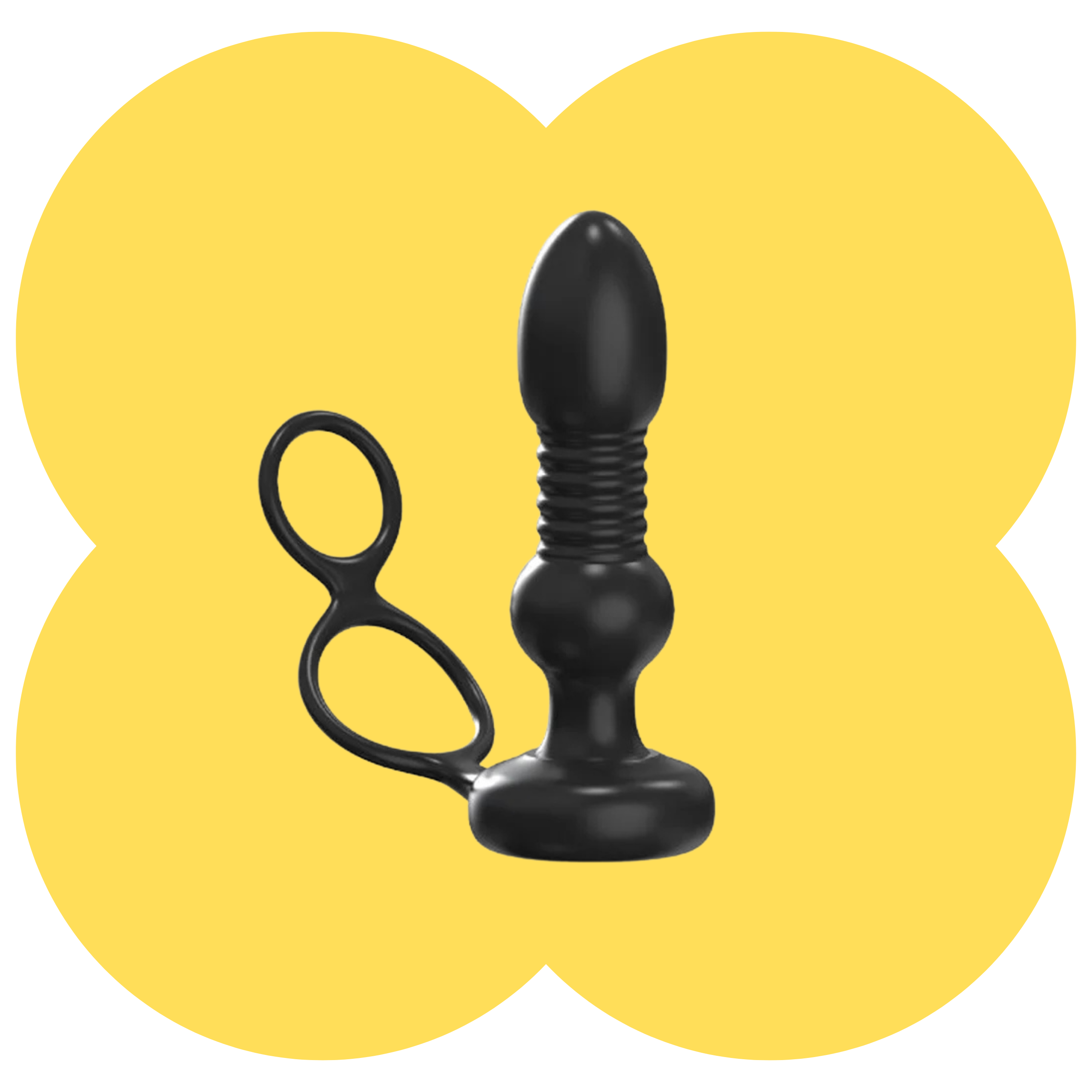 Thrusting Prostate Massager & Anal Vibrator – Wearable Dual Ring P-Spot Stimulator by Pure Envy