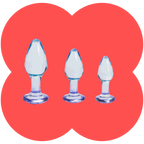 Butties Butt Plug by Maia - 3 Piece Acrylic Anal Plug Set