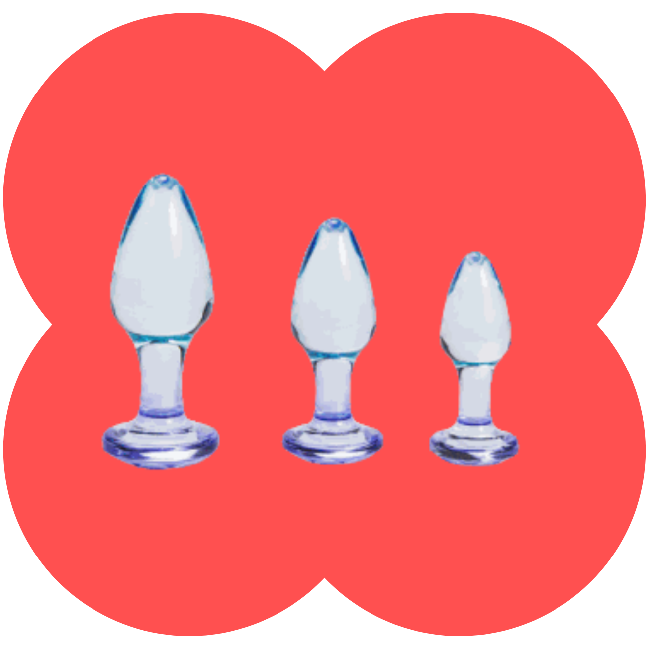Butties Butt Plug by Maia - 3 Piece Acrylic Anal Plug Set