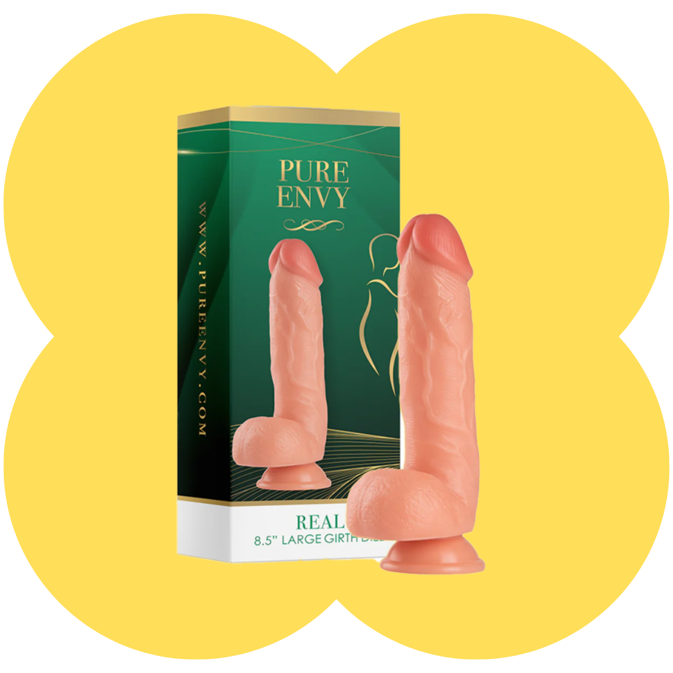 Real Feel 8.5″ Dildo by Pure Envy - Realistic Texture and Feel