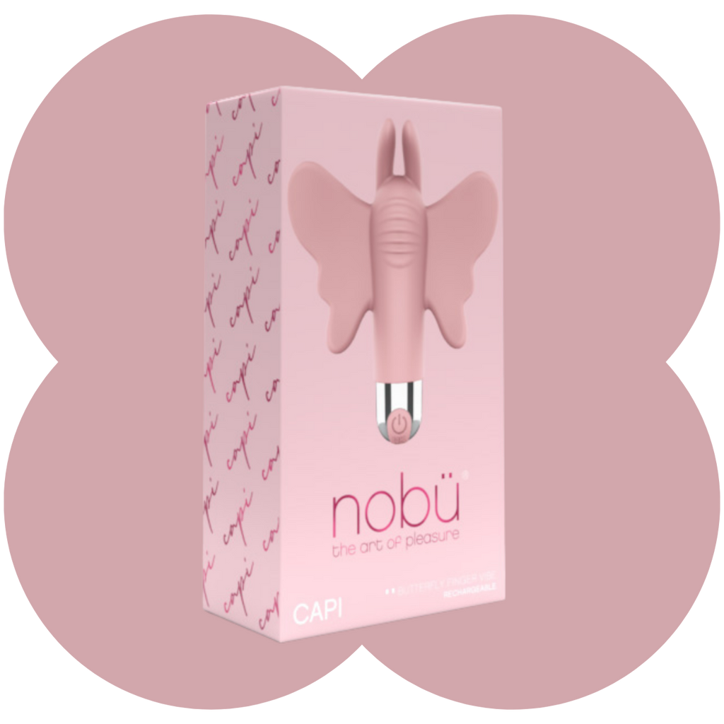 Nobü Essentials – Capi Vibrating Finger Bullet – Rose