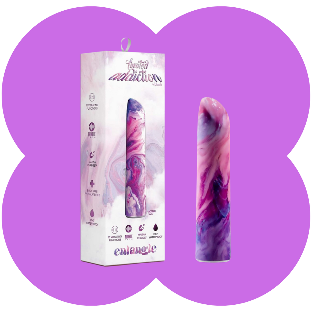 Limited Addiction Vibrator By Blush® - Entangle Power Vibe Lilac Vibrator with Powerful RumboTech™ Technology