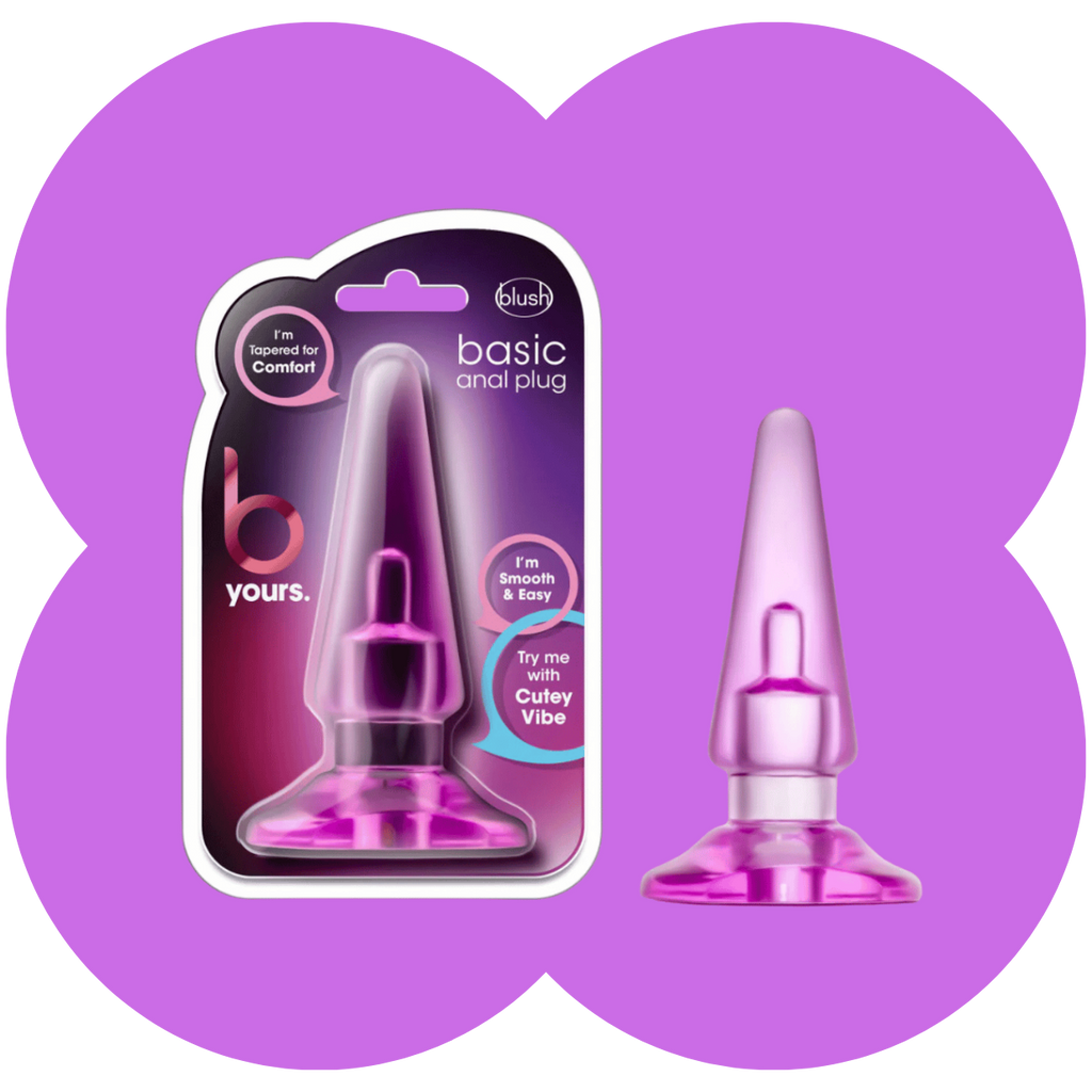 B Yours Anal Plug By Blush® - Basic Pink 4-Inch Anal Plug
