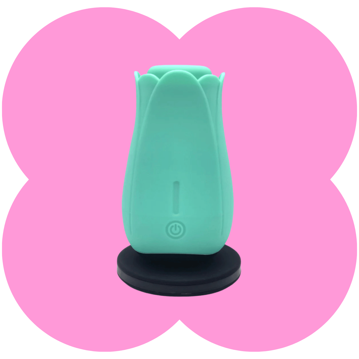 Tulip Pro Suction Toy by Maia - 15-Function Silicone Suction Toy with Wireless Charge - Teal Blue
