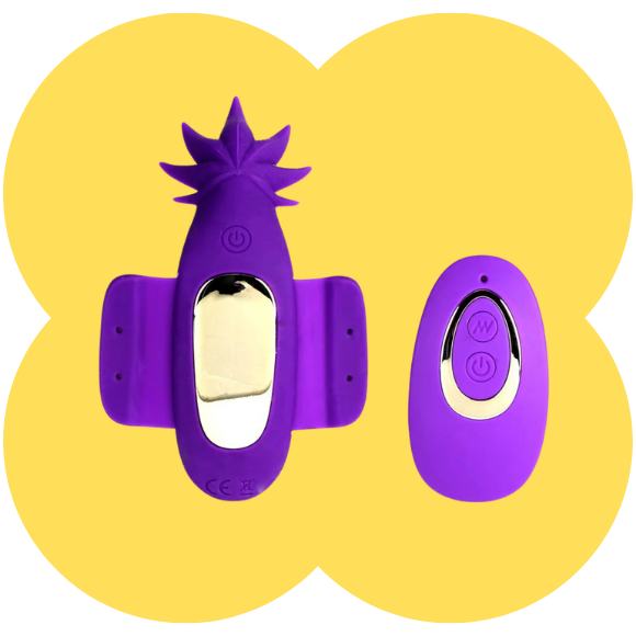 Sativa by Maia - 10-Function Remote Control Panty Vibrator Purple 420 Series