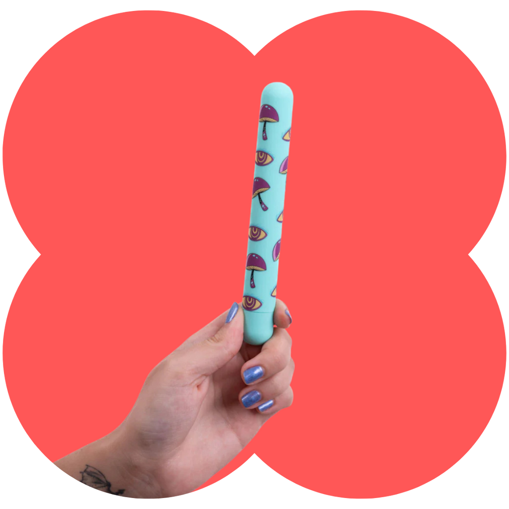 Lucy Bullet by Maia - Mushroom Pattern Rechargeable X-Long Bullet