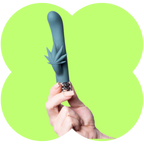 Kusha Dual Motor Rabbit Vibrator by Maia – 10 Function Rechargeable (Hemp Leaf Design)