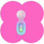 Jazzy Wand by Maia -  16-Function Mini-Wand Vibrator, Features deep and rumbly Vibration, Submersible for Wet Fun