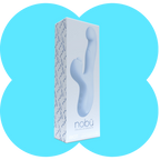 Nobü Essentials – Riot Punching & Tapping Dual Vibe Dildo – Light Blue