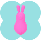 Rechargeable Bunny Vibrator (Travel Friendly) - 12 Functions, Body-Safe Vibrator by Maia