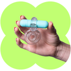 Jayden Cock Ring & Vibrator by Maia -  USB Rechargeable Vibrating Erection Enhancer Ring Clear