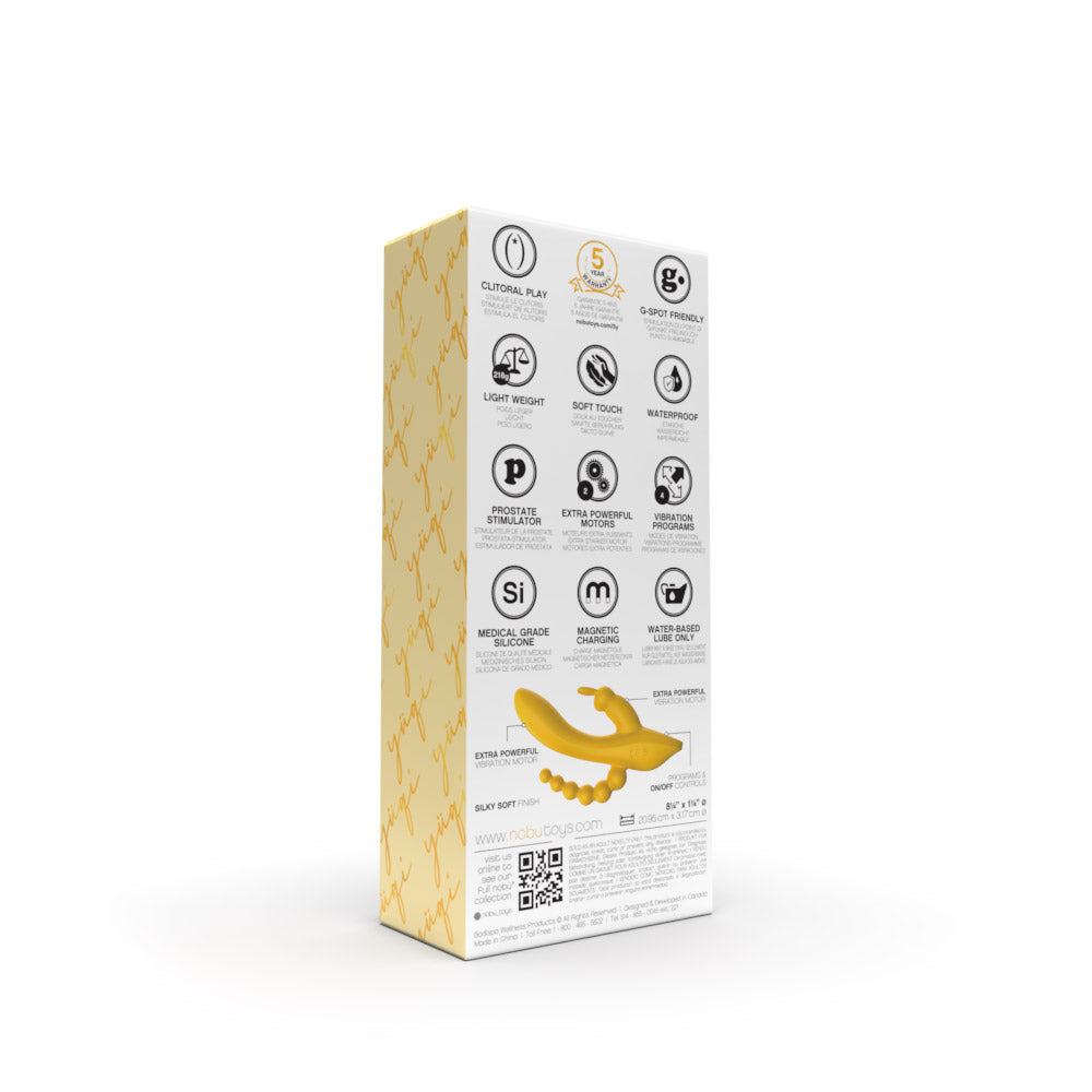 NOBÜ Essentials – Yüqi Intimate Triple Vibe - Yellow