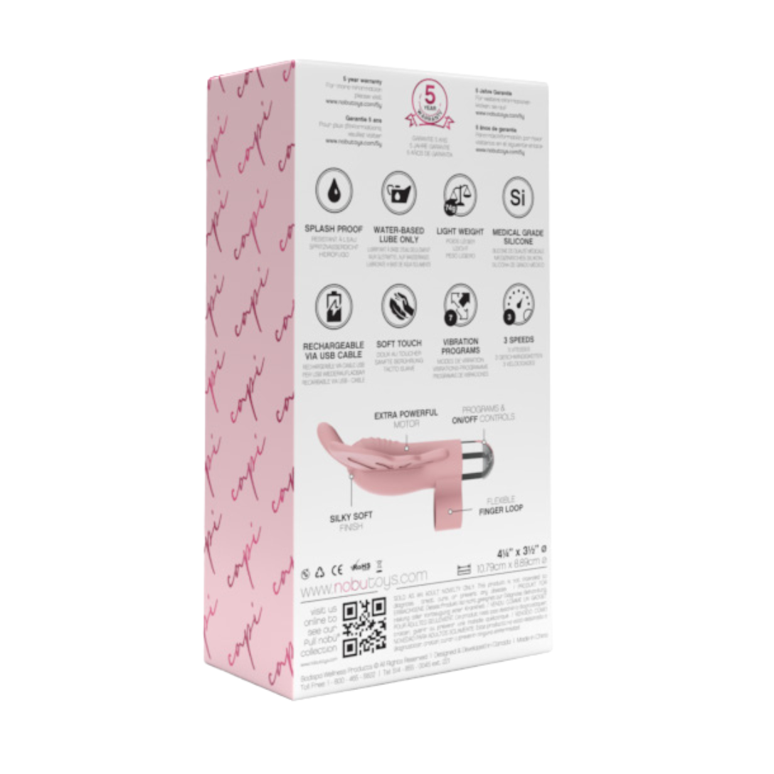 Nobü Essentials – Capi Vibrating Finger Bullet – Rose