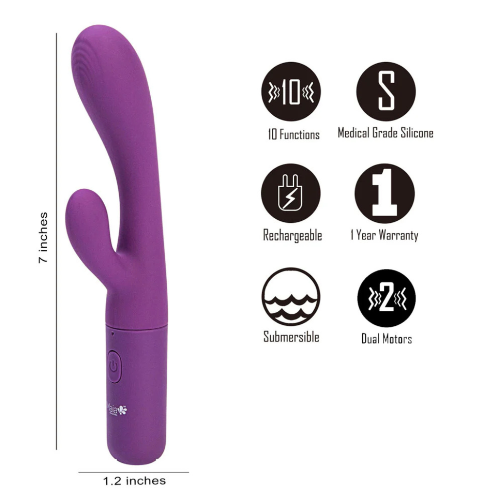 Rayla Rabbit Vibrator by Maia – Body-Safe Dual Stimulation Personal Toy