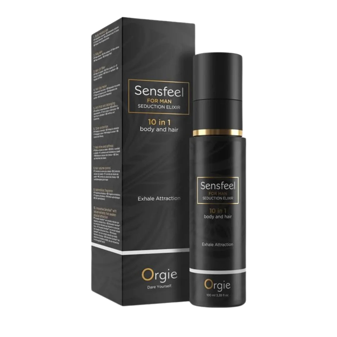 Sensfeel for man product packaging on a white background